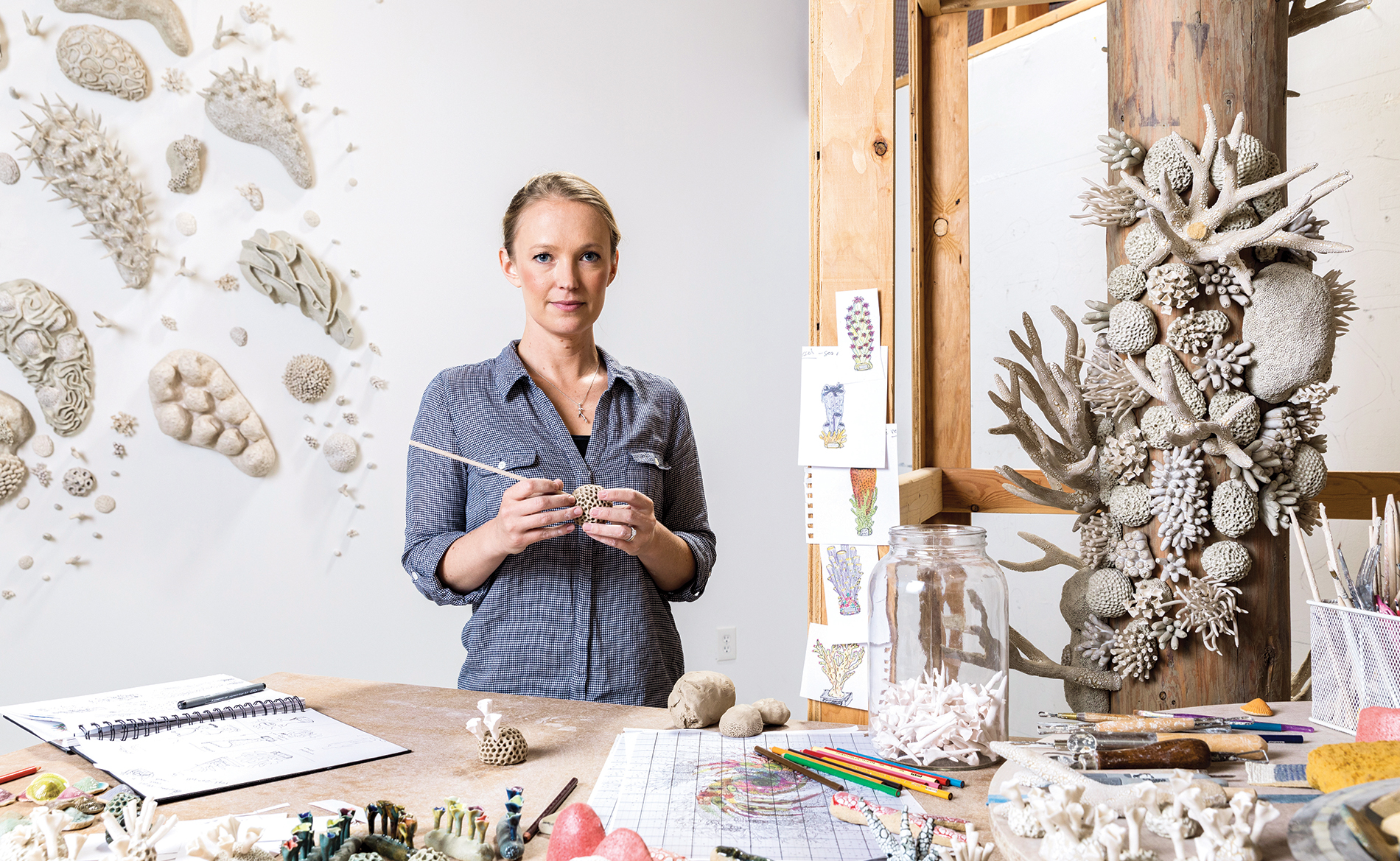 Courtney Mattisson in her studio