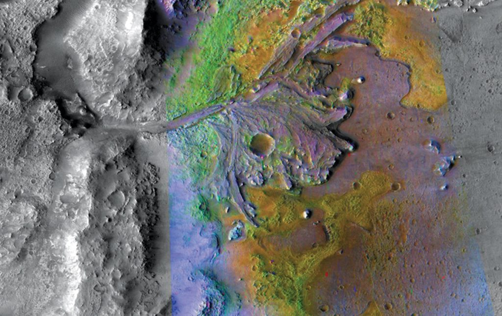 Jezero Crater on Mars