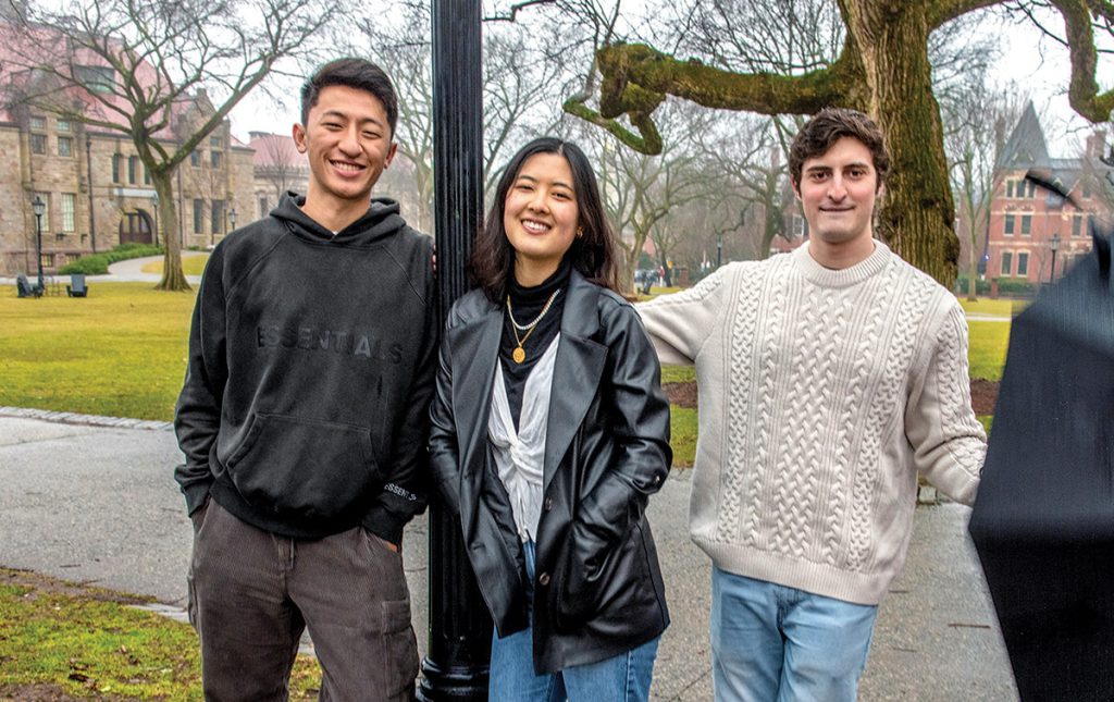 Image of Bryan Guan, Tracy Pan, and Ben Michals