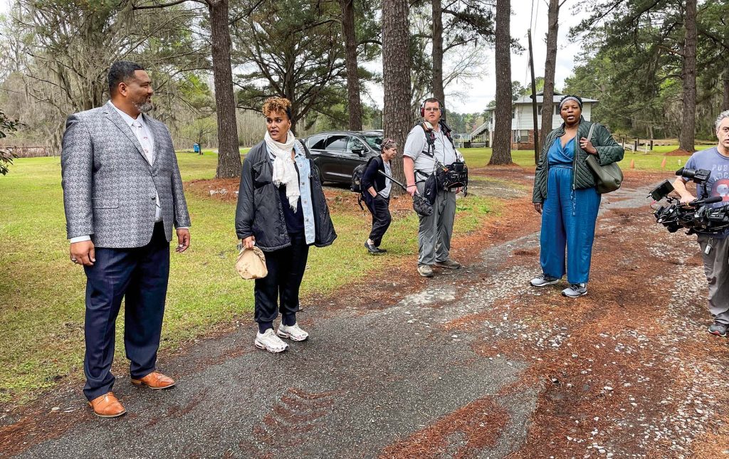 Image of participants on set of 
