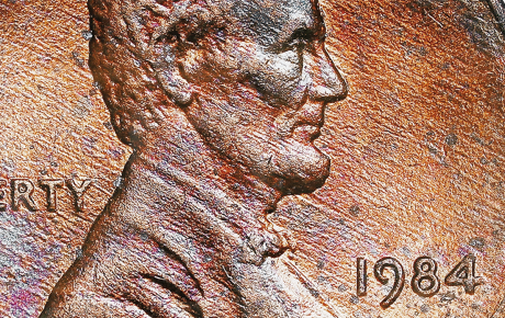 Close up image of a penny.
