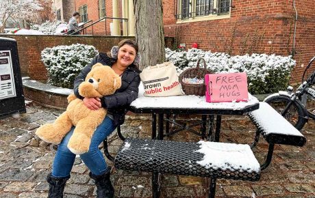 Image of Capotosto stationed outside the Ratty on December 14